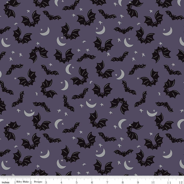Spooky Hollow - Cats - Charcoal - per yard - by Melissa Mortenson for Riley Blake Designs - Halloween - SC10573-CHARCOAL