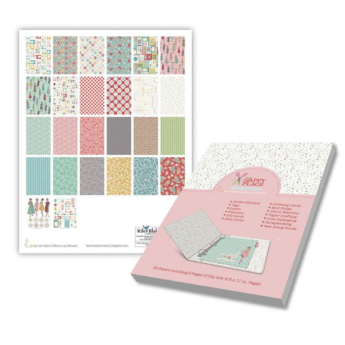 SHIPPING NOW! My Happy Place Crafting Paper Pad - by Lori Holt of Bee in my Bonnet for Riley Blake Designs