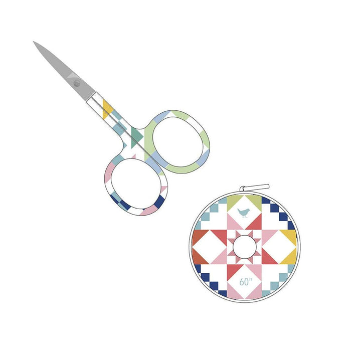 Riley Blake Designs Embroidery Scissors And Matching Tape Measure By RebsFabStash