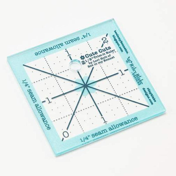 Riley Blake Designs Blue 1/4" Trim It Rulers For Quilting by RebsFabStash