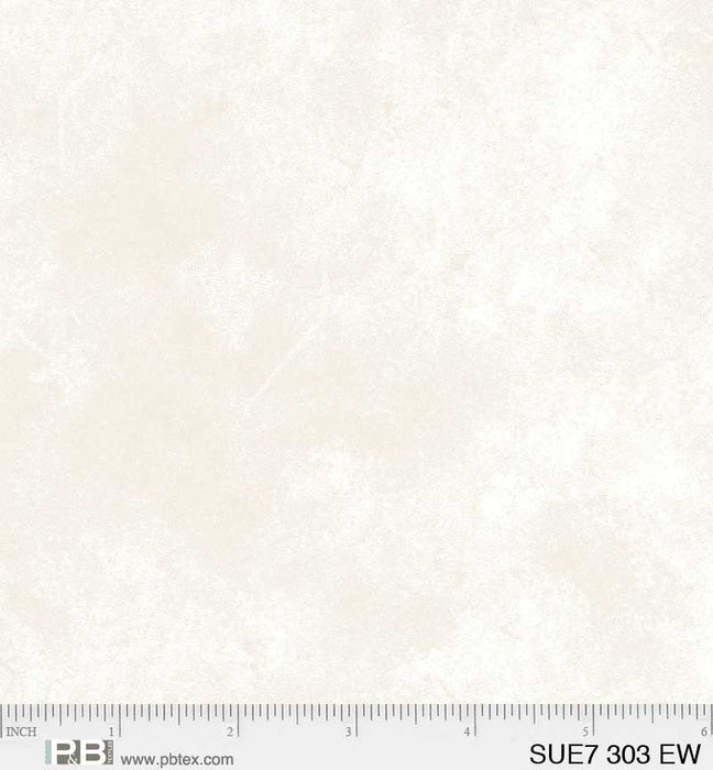 Suedes - Per Yard - P&B Textiles - tonal, blender - White on White - SUE7-00303-EW-Yardage - on the bolt-RebsFabStash