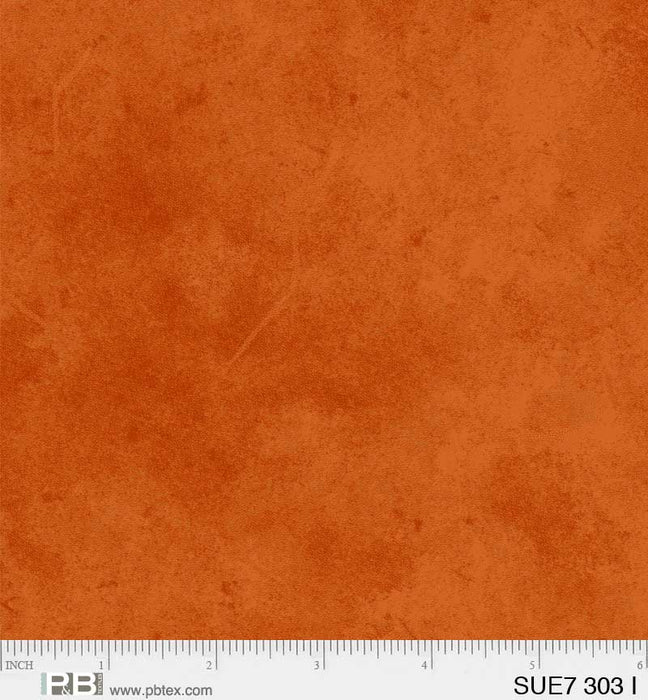 Suedes - Per Yard - P&B Textiles - tonal, blender - Orange - SUE7-00303-O