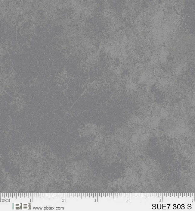 Suedes - Per Yard - P&B Textiles - tonal, blender - White on White - SUE7-00303-EW