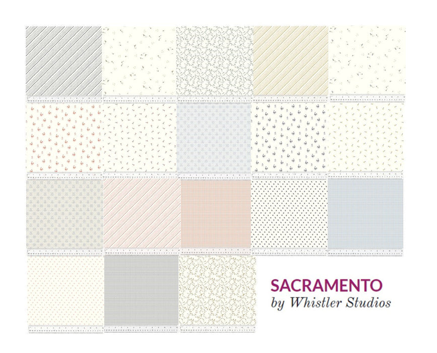 Products New! Sacramento - PROMO Half Yard Bundle - (18) 18" x 43" pieces - By Whistler Studios for Windham Fabrics