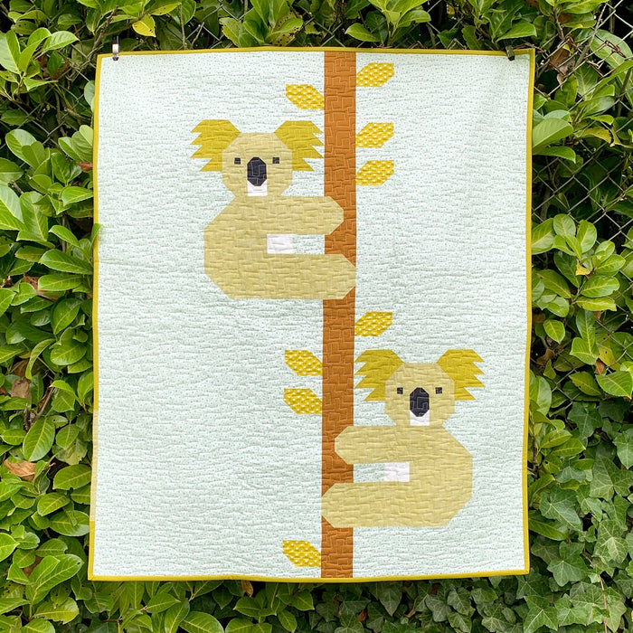 koala quilt pattern - bed quilt - pillow pattern - elizabeth hartman