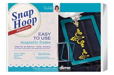 Magnetic Snap Hoop Monster - DIME - Janome Embroidery Machines - 8 x 8 inch