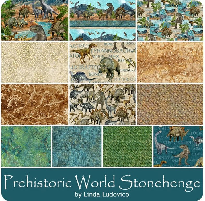 Prehistoric Days - Prehistoric Days Collection - Pine Tree Country Quilts - by Linda Ludovico for Northcott - RebsFabStash