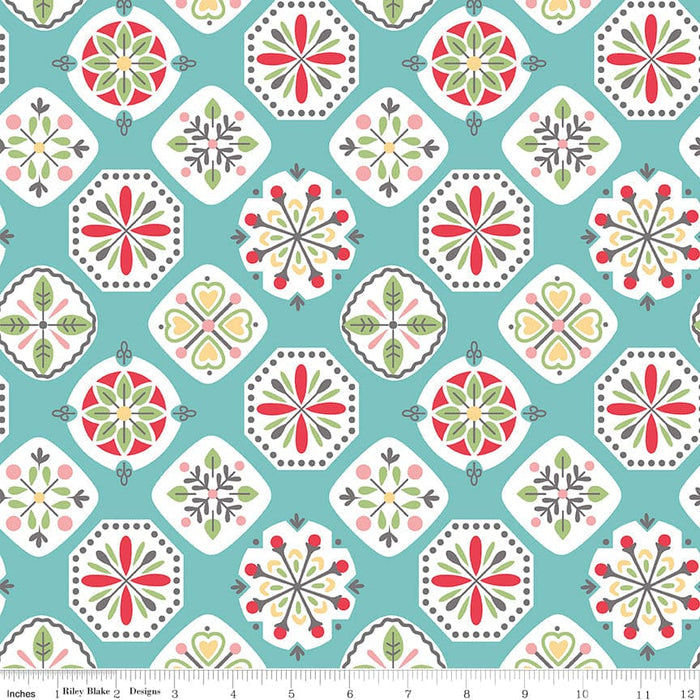 Stitch Fabric Collection by Lori Holt - 108" Wide Back - REMNANT - Riley Blake Designs - WB10940-CORAL