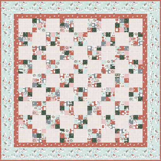 Warm Wishes Nine Patch - Quilt KIT -by Simple Simon & Co for Riley Blake - Holiday, Winter, Christmas-Quilt Kits & PODS-RebsFabStash