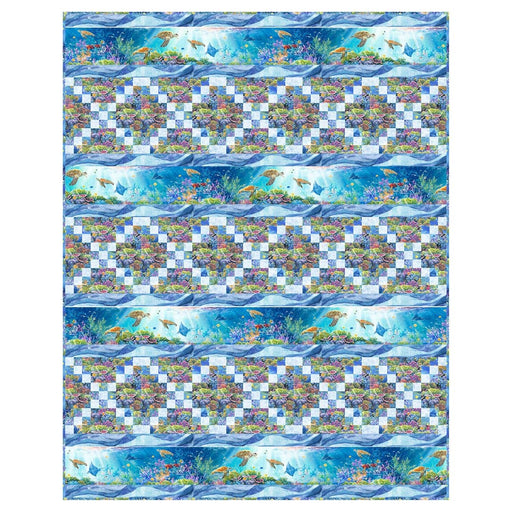Weekend In Paradise - Coral Reef Quilt - Quilt KIT - By Stacey Day for P&B Textiles - Fabric by Abraham Hunter - Ocean, Sea, Water-Quilt Kits & PODS-RebsFabStash