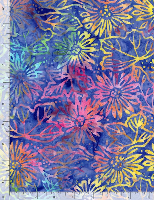 XTONGA Batik - Tropical Floral Blast - 108" Wideback - Per Yard - Timeless Treasures - Backing, WB - Party - XTONGA-B8770