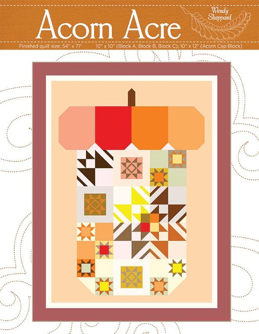 Acorn Acre - Quilt Pattern - by Wendy Shepherd - MODA - uses Squirrelly Girl - Fat Quarter Friendly - RebsFabStash