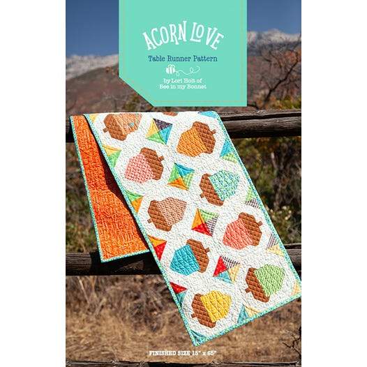 Acorn Love Table Runner Kit - uses Autumn Love by Lori Holt of Bee in my Bonnet - for Riley Blake Designs - RebsFabStash