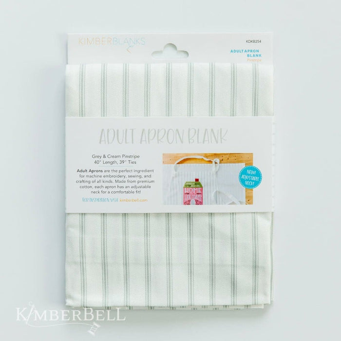 Adult Apron Blank - by Kimberbell Designs - Pinstripe, Adjustable Neck - KDKB254 - RebsFabStash
