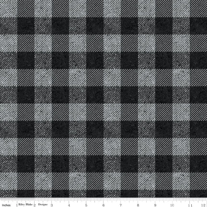 All About Plaids - Buffalo Check Red - per yard - by RBD Designers for Riley Blake Designs - Tonal, Blender - Large Plaid - C635 RED - RebsFabStash
