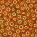 Sunflower Print on Orange Fabric by Dan Morris for QT Fabrics at RebsFabStash