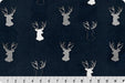 Antlers Cuddle Navy - Per Yard - Shannon Cuddle - Minky Plush Fabric - Navy - DR229161 - RebsFabStash