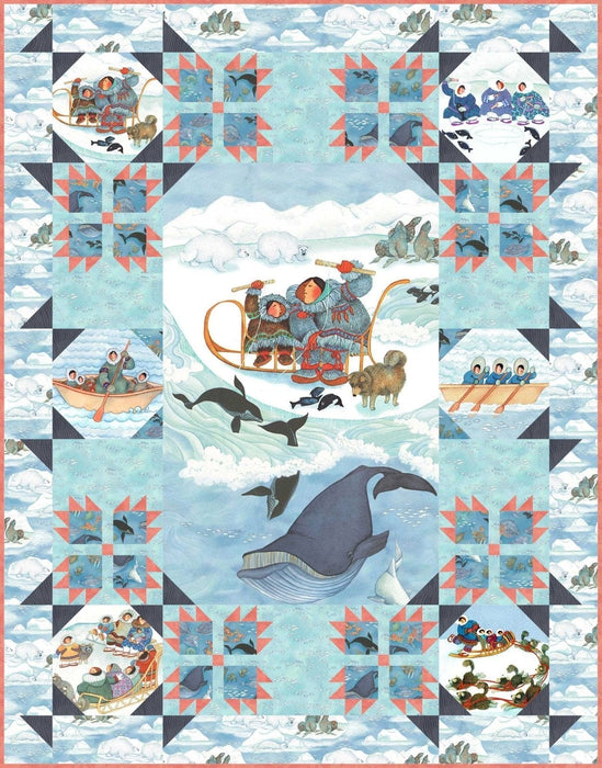 Arctic Adventures - PATTERN 1 - Designed by Patti Carey of Patti's Patchwork - Features Arctic Wonders by Northcott - 3 Sizes - RebsFabStash