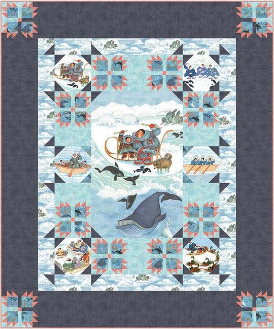 Arctic Adventures - PATTERN 2 - Designed by Patti Carey of Patti's Patchwork - Features Arctic Wonders by Northcott - 3 Sizes - PC-251 - RebsFabStash