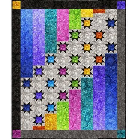 Aurora Nights Quilt PATTERN ONLY - Pattern designed by Bound to be Quilting - Pat Syta & Mimi Hollenbaugh - RebsFabStash