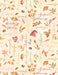 Autumn Day - Pumpkin Toss tan - Per yard - by Nancy Mink - Wilmington Prints - 1665-33865-282 - RebsFabStash