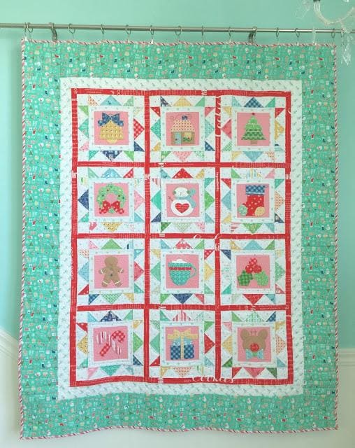 AVAILABLE NOW! Cozy Christmas Quilt Kit by Lori Holt - Riley Blake Designs - Uses her Cozy Christmas Fabric - RebsFabStash