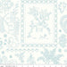 AVAILABLE NOW!! Lori Holt Granny Chic Wide Back Fabrics -REMNANT PIECES - Bee Backings - Riley Blake - Blue on White C8527 - RebsFabStash