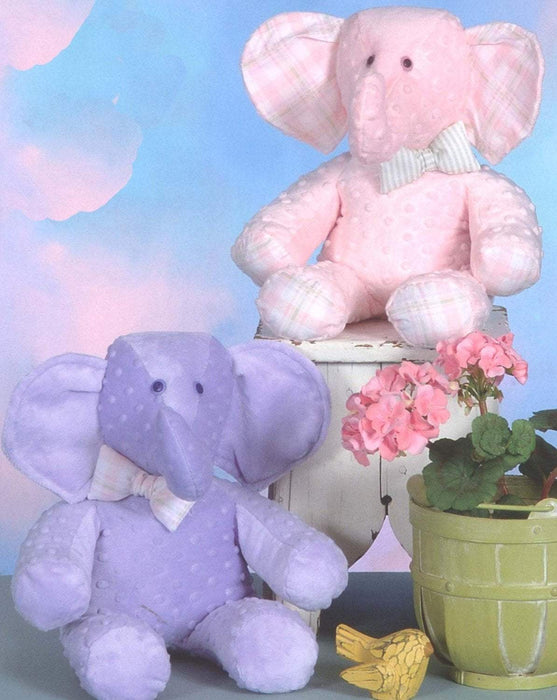 Baby Elephant - Plush or stuffed animal - by Cotton Ginnys - These would make adorable gifts! Uses Cuddle or Minkie fabric! - RebsFabStash