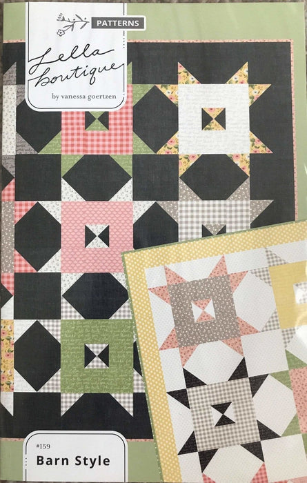 Barn Style #159 - Quilt Pattern - Lella Boutique - Finished 68" x 68" - Vanessa Goertzen - RebsFabStash