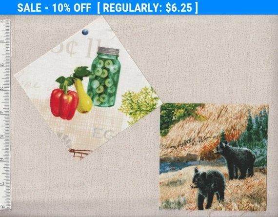 Bear Essentials - per yard - P&B Textiles - Color # CRM669 - RebsFabStash
