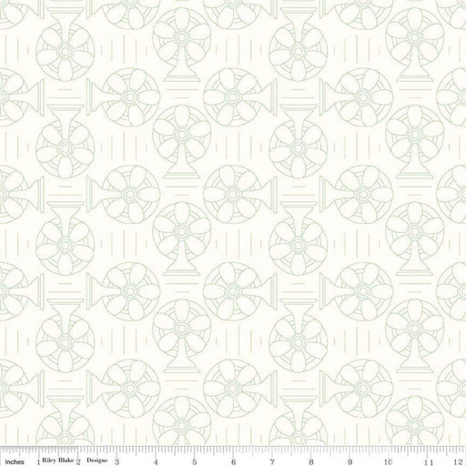 Bee Backgrounds - Green Cool - Per Yard - by Lori Holt - Riley Blake designs - Basic, Background, Low Volume - C6390-Green - RebsFabStash