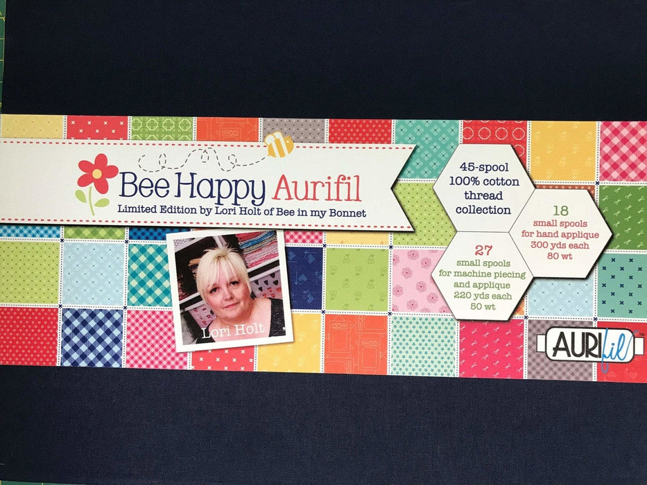 Bee Happy Aurifil Limited Edition Thread Box by Lori Holt at RebsFabStash