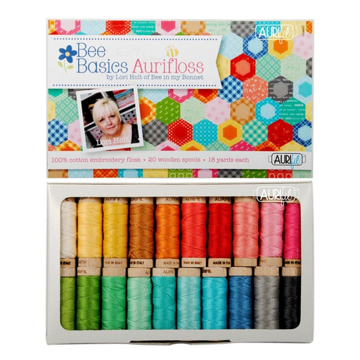 Aurifil Thread Set Happy Colors by Lori Holt 50wt Cotton 10 Small (220 Yard) Spools