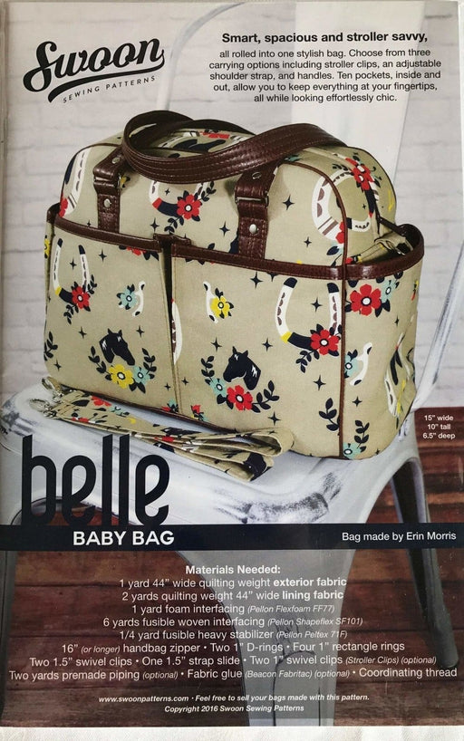 Belle Baby Bag - Swoon Sewing Patterns by Erin Morris - RebsFabStash