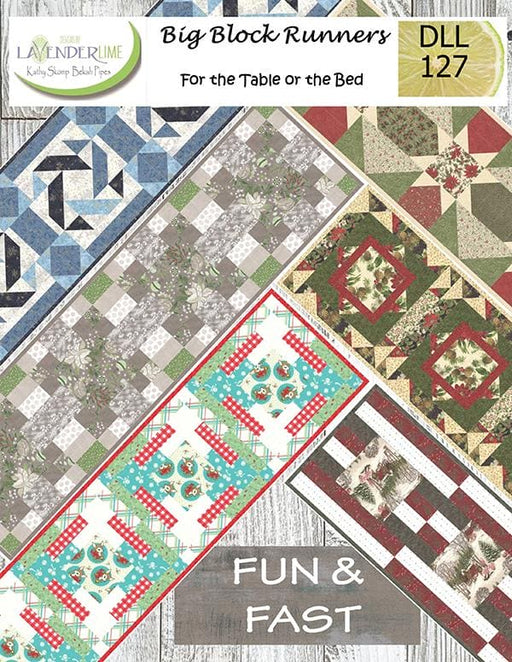 Big Block Runners - Quilt Table Runner PATTERN - by Lavender Lime Designs - Kathy Skomp and Bekah Pipes - RebsFabStash