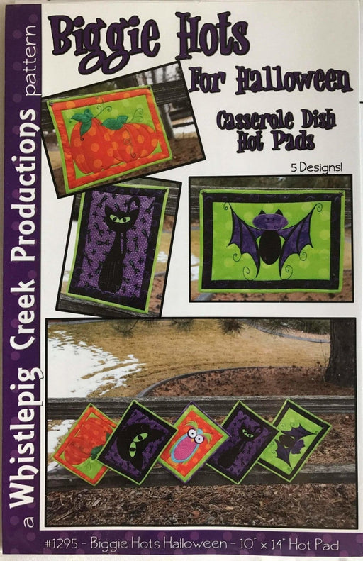 Biggie Hots for Halloween - Pattern - Hot Pad for Casserole Dishes and Wall Hanging by Whistlepig Creek Productions - RebsFabStash