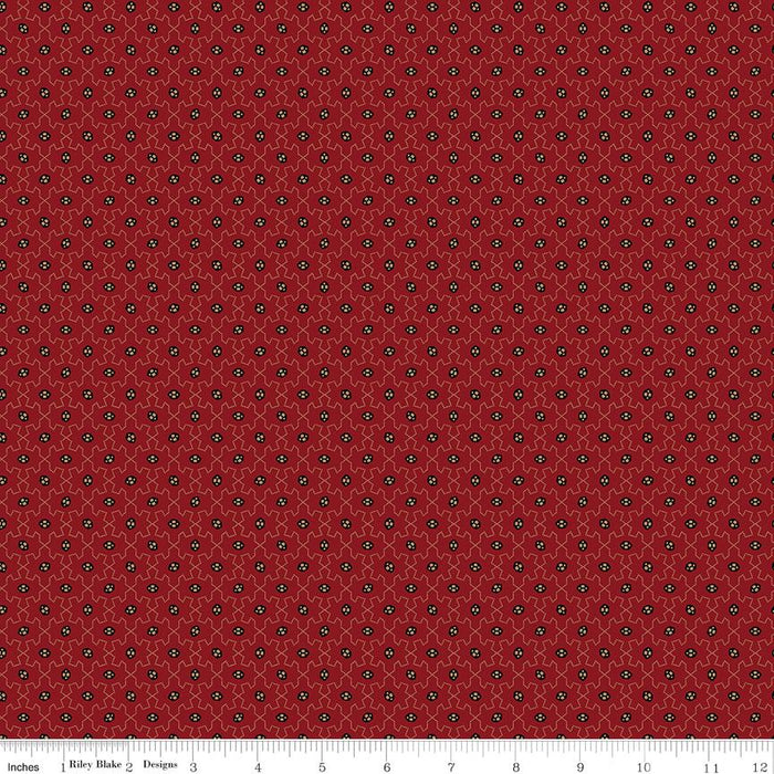 Blessed Beyond Measure - per yard - by Stacy West for Riley Blake Designs - Clover - C9927-RED - RebsFabStash