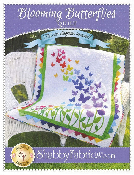 Blooming Butterflies - Quilt Pattern - by Shabby Fabrics - 40.5" x 51.5" - This one is SEW CUTE!! - RebsFabStash