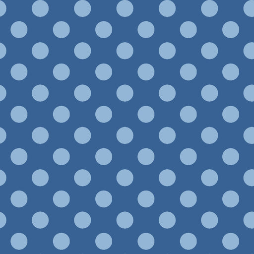 Blue dots on blue - Per Yard- Kimberbell Basics - Maywood Studio - MAS 8216-BB - RebsFabStash