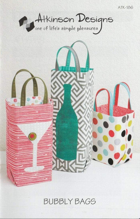 Bubbly Bags - Pattern - by Atkinson Designs - RebsFabStash