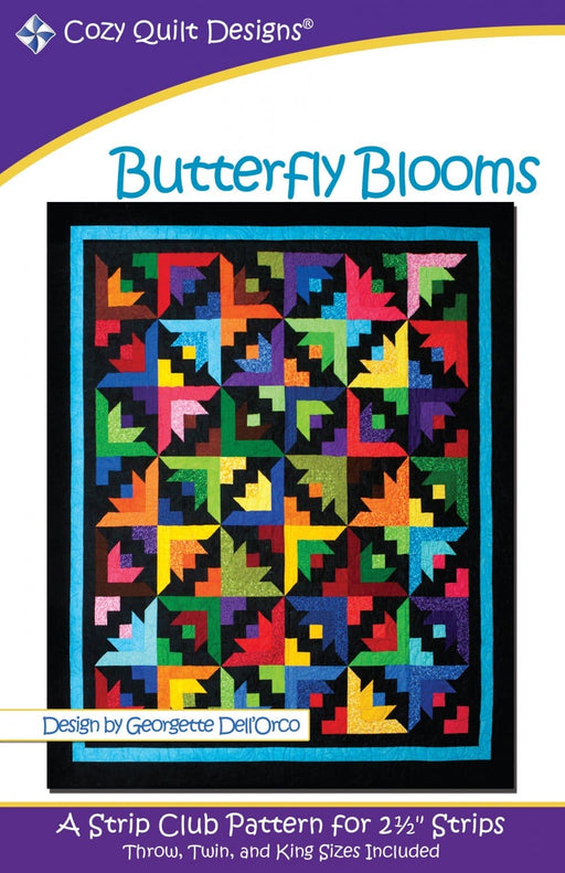 Butterfly Blooms - Pattern - Cozy Quilt Designs - by Georgette Dell'Orco - RebsFabStash