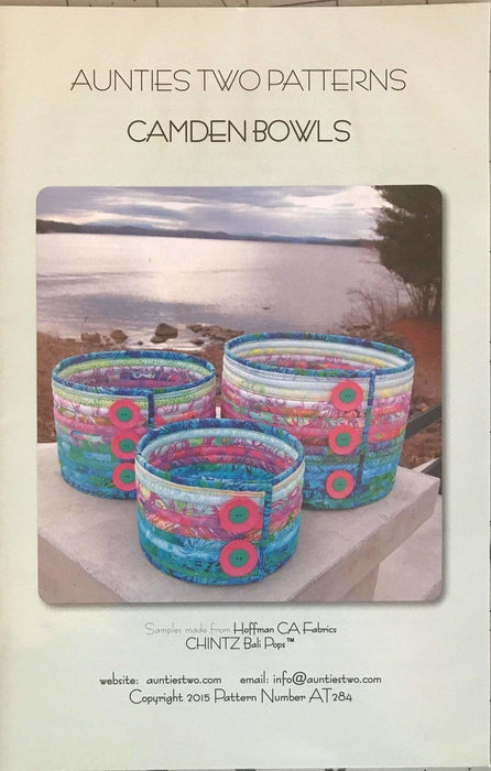 Camden Bowls - Aunties Two Patterns - Hoffman CA Fabrics - Chintz Bali Pops - RebsFabStash