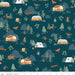 Camp Woodland - Moths - Navy - per yard - by Natàlia Juan Abelló - for Riley Blake - Outdoors, Woods, Camping, Wildlife - C10462-NAVY - RebsFabStash