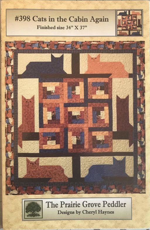 Cats in the Cabin Again - The Prairie Grove Peddler - designed by Cheryl Haynes #398 - RebsFabStash