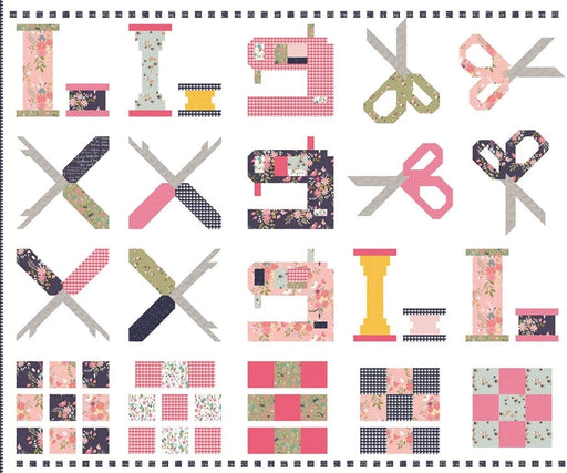 Celebrate Sewing Riley Blake 10th Anniversary Quilt Kit - Riley Blake Designs - LIMITED EDITION!! finished approx 69" x 75" - RebsFabStash