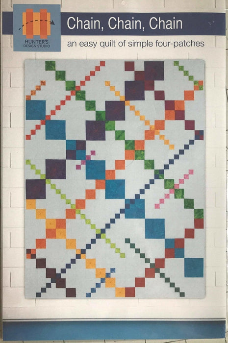 Chain, Chain, Chain - an easy quilt of simple four patches by Hunters design studio - RebsFabStash