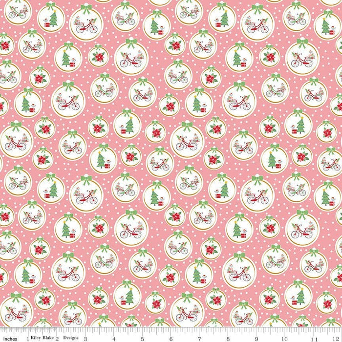 Christmas Adventure - White Phrases - per yard -by Beverly McCullough for Riley Blake Designs- Christmas, Campers - SC10731-WHITE - RebsFabStash