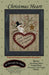 Christmas Heart - Preprinted embroidery applique pattern - Bonnie Sullivan - Flannel or Wool - All Through the Night - Primitive Pattern - RebsFabStash