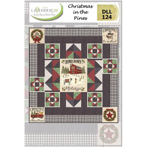 Christmas in the Pines - Lap Quilt Pattern DLL-124 - by Lavender Lime Designs - Kathy Skomp and Bekah Pipes - Uses Homegrown Holidays by Deb Strain for Moda - RebsFabStash