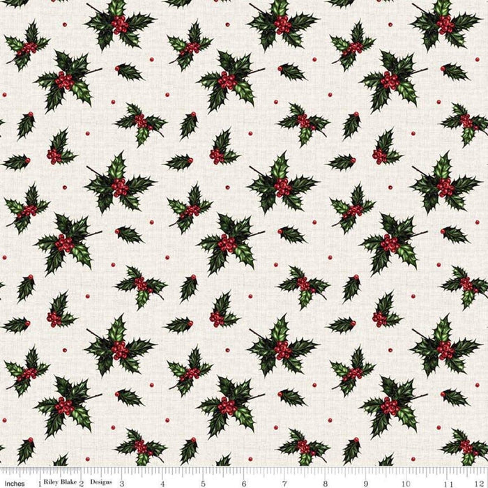 Christmas Memories - Forest Holly - per yard -by Riley Blake Designs- Winter - Coordinates with Christmastime is Here - C8695-FOREST - RebsFabStash